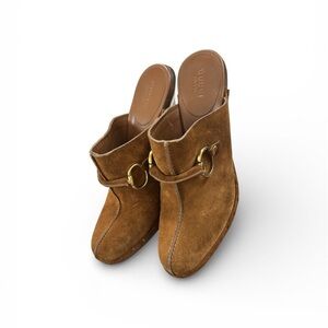 Brown Suede Women's Mules
